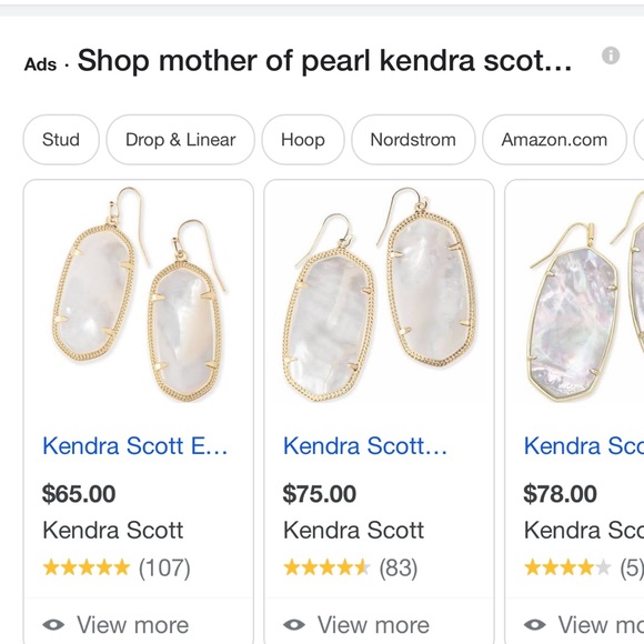 Kendra Scott earrings - Picture 4 of 4